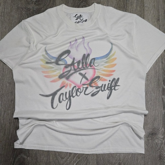 Stella McCartney Other - Stella McCartney x Taylor Swift T Shirt Medium Men White Lover Era Graphic Wings